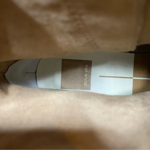 New! Dolce Vita Solow Tan Suede Western Bootie 7 - Picture 13 of 15